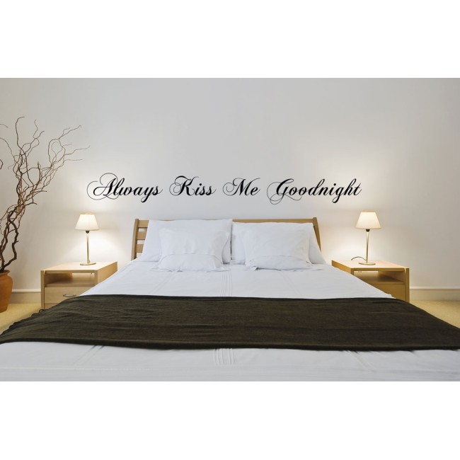 Always kiss me goodnight - Falmatrica / Faltetoválás