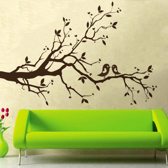 Turbékoló galambpár - Falmatrica / Faltetoválás