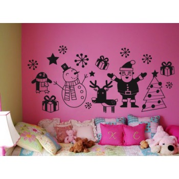 Karácsonyi csomag - Falmatrica / Faltetoválás