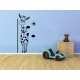 Milyen magas leszek - zsiráf és majom - Falmatrica / Faltetoválás