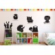 Kisállatok (csomag) - Falmatrica / Faltetoválás