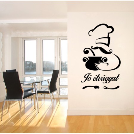 Jó étvágyat - Falmatrica / Faltetoválás -