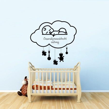 Tente baba tente... (szöveggel) - Falmatrica / Faltetoválás