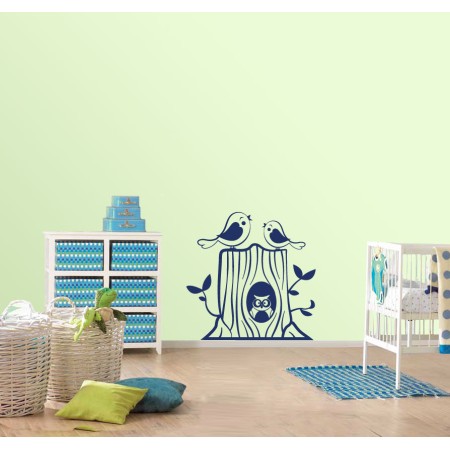 Csiripelő madarak - Falmatrica / Faltetoválás