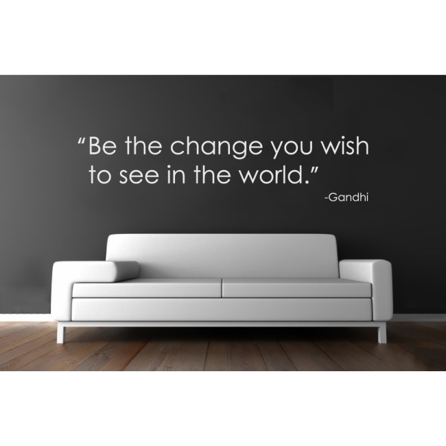 Be the change - Falmatrica / Faltetoválás