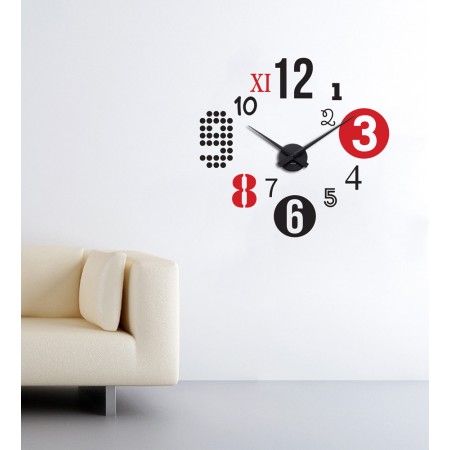 Színes óra (MultiColor) + Falióra - Falmatrica / Faltetoválás