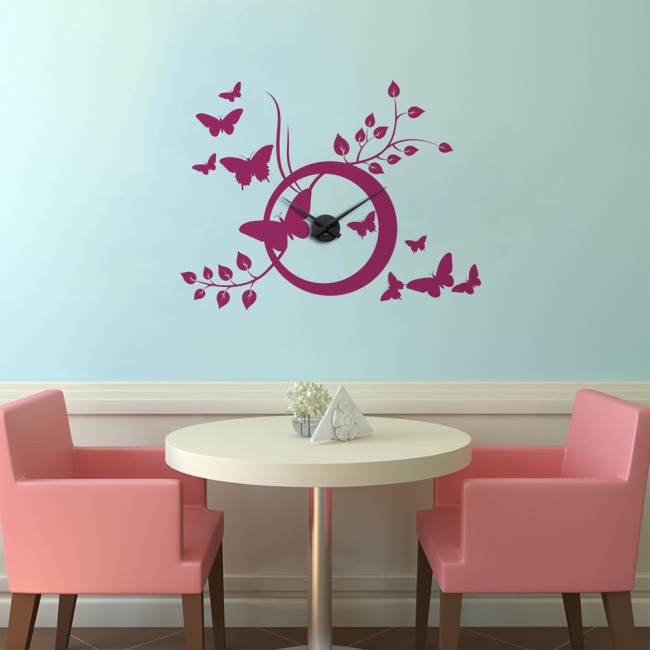 Pillangók és ágak + Falióra