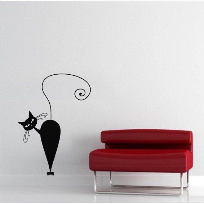 Hajló cica - Falmatrica / Faltetoválás