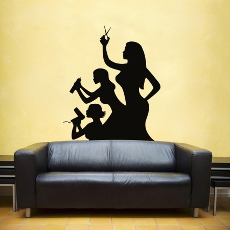 Fodrász mesternők - Falmatrica / Faltetoválás