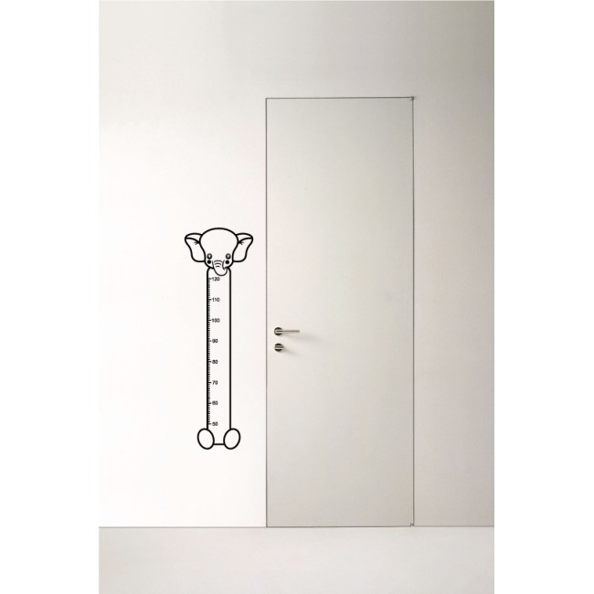 Kiselefánt (mérőszalag) - Falmatrica / Faltetoválás