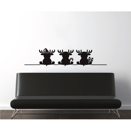 Rénszarvasok - Falmatrica / Faltetoválás