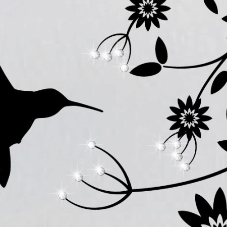 Kolibri + Swarovski kristályok