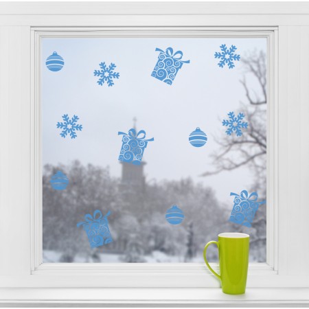 Karácsonyi motívumok - Falmatrica / Faltetoválás