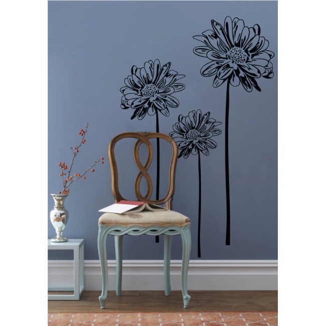 Három szál gerbera - Falmatrica / Faltetoválás -