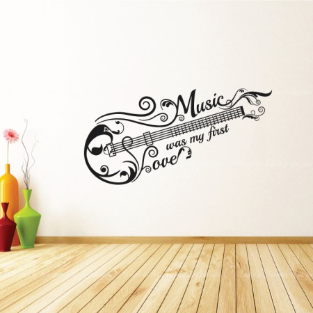 Zene szerelem - Falmatrica / Faltetoválás