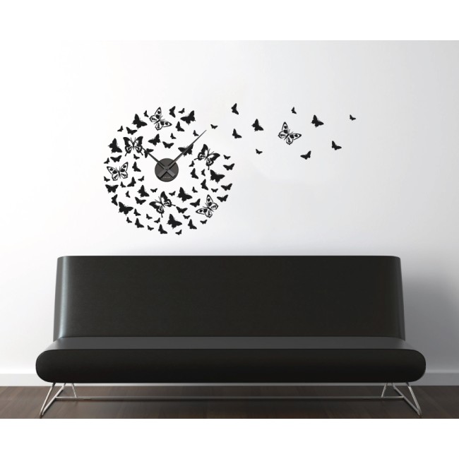 Röpködő pillangók + falióra