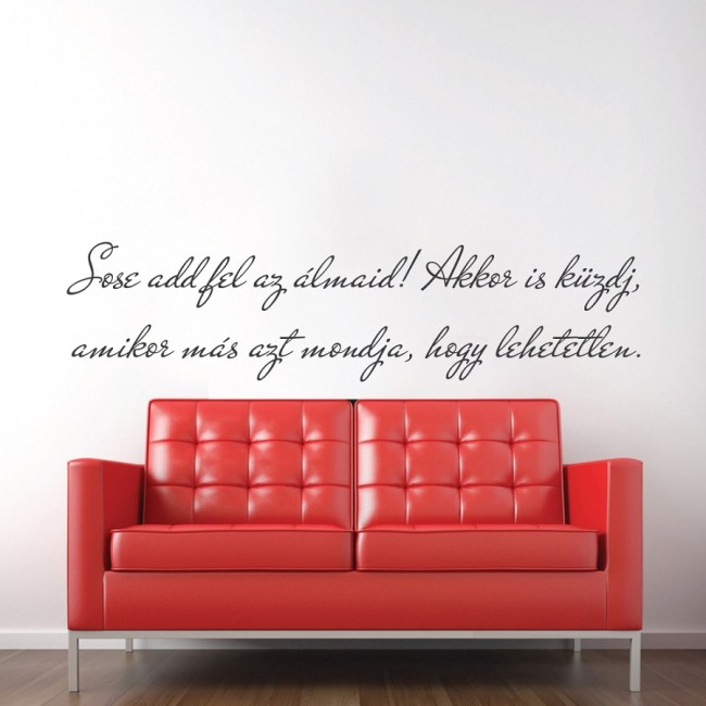 Sose add fel az álmaid - Falmatrica / Faltetoválás