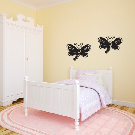 Szeretnivaló pillangók - Falmatrica / Faltetoválás