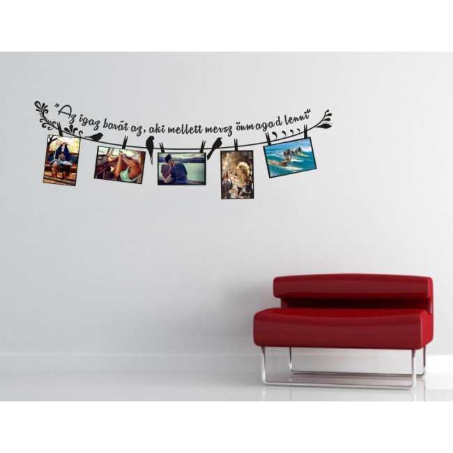 Képkeretes falmatrica - igaz barát