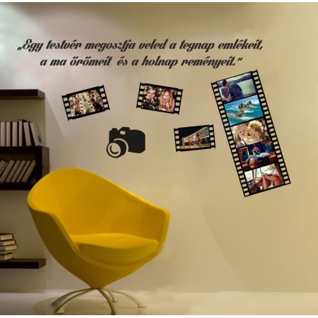 Képkeretes falmatrica - testvér