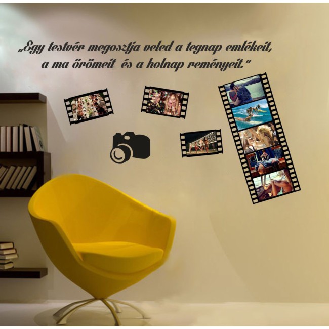 Képkeretes falmatrica - testvér