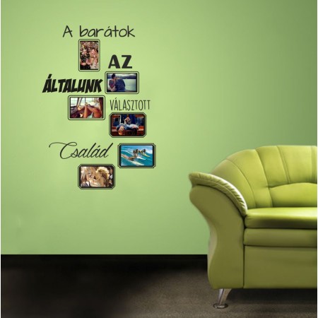 Képkeretes falmatrica - barátok