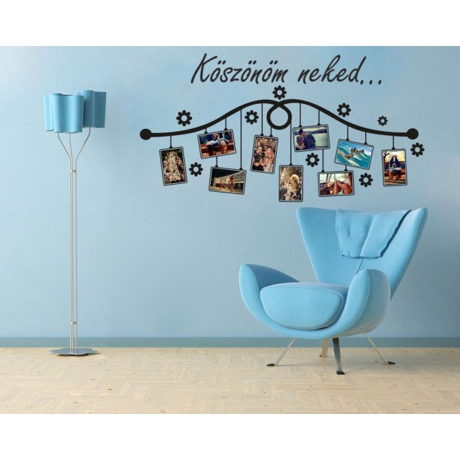 Képkeretes falmatrica - köszönöm