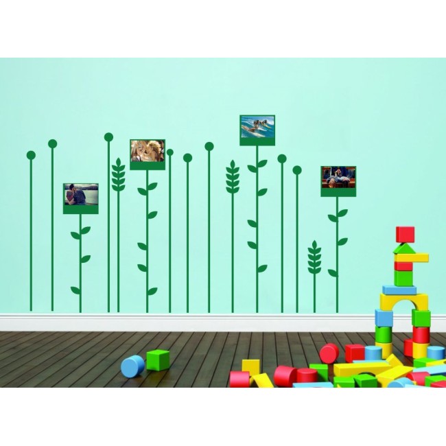 Képkeretes falmatrica - fűszálak