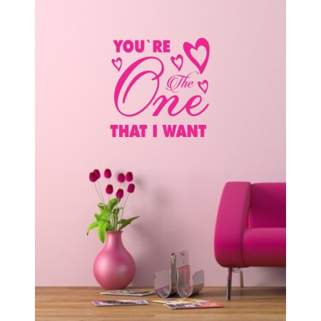 Te vagy az egyetlen - Falmatrica / Faltetoválás