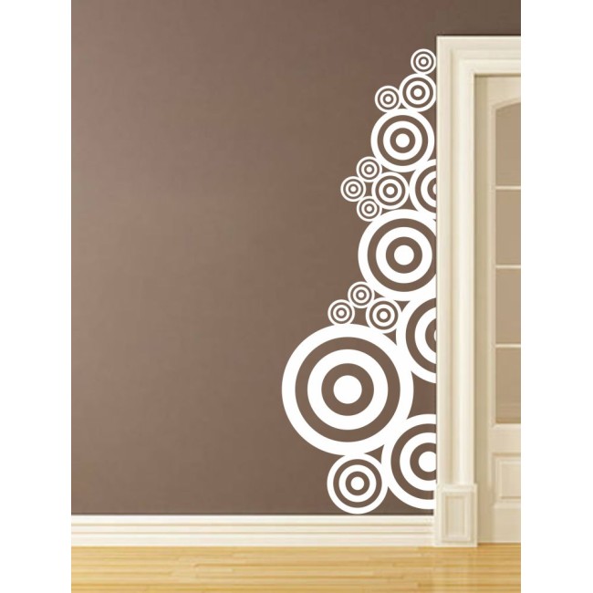 Absztrakt körök - Falmatrica / Faltetoválás