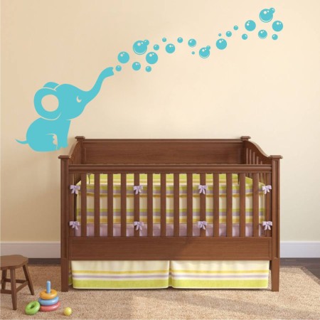 Buborékos elefánt - Falmatrica / Faltetoválás