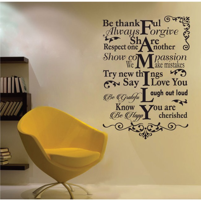 Jó tanácsok a családba - Falmatrica / Faltetoválás -