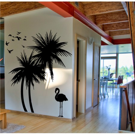 Pálmafák a nappaliba - Falmatrica / Faltetoválás