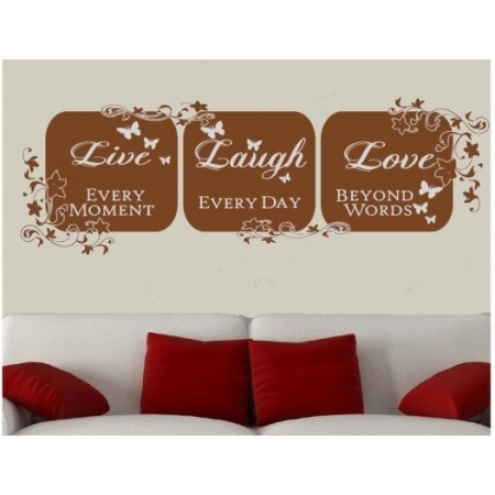 LIVE, LAUGH, LOVE - Falmatrica / Faltetoválás