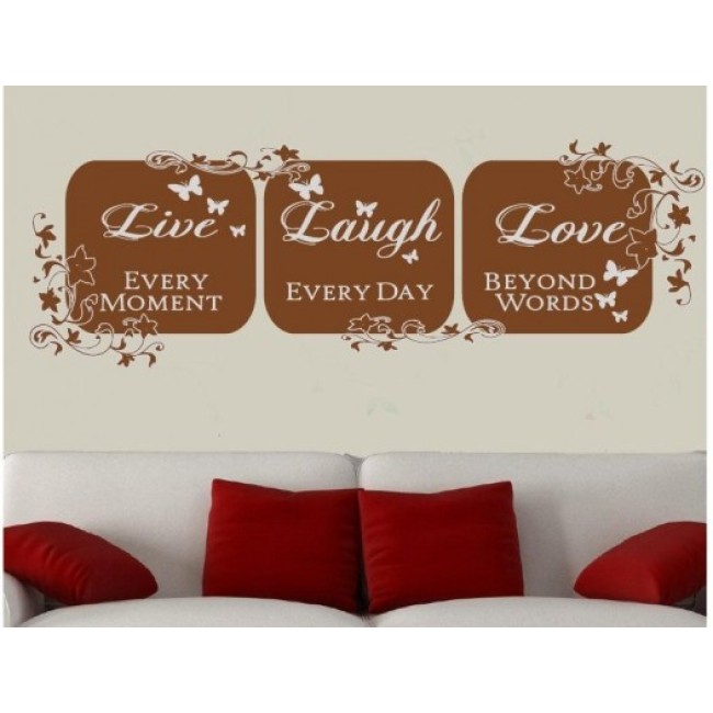 LIVE, LAUGH, LOVE - Falmatrica / Faltetoválás