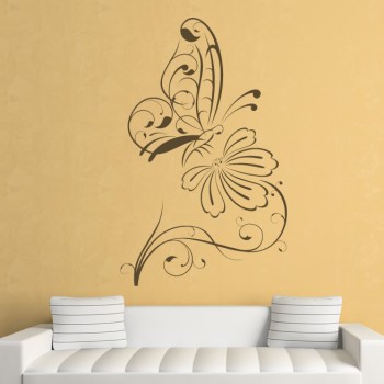A virág és a pillangók 2 - Falmatrica / Faltetoválás -
