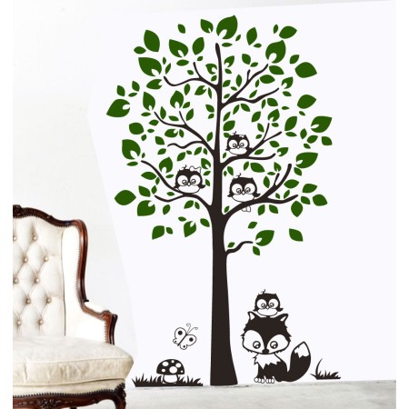 Baglyocskák a fán - Falmatrica / Faltetoválás -