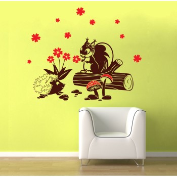 A süni és a mókus - Falmatrica / Faltetoválás -