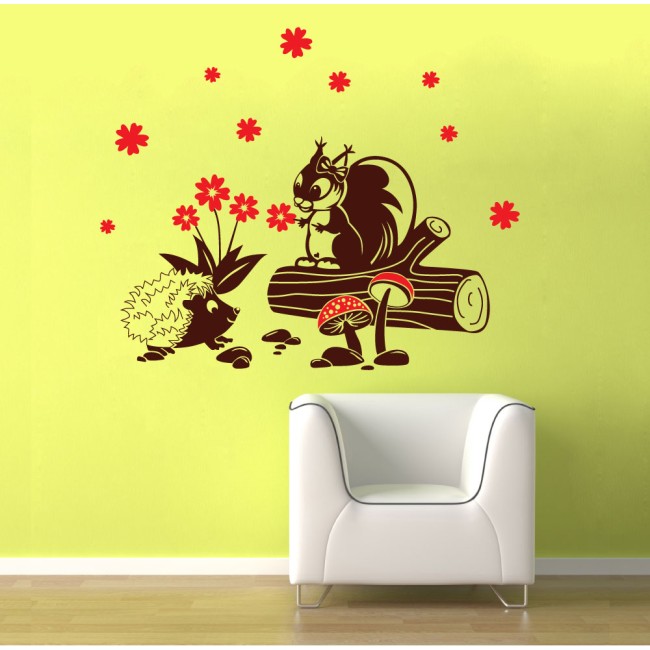 A süni és a mókus - Falmatrica / Faltetoválás -
