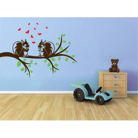Mókus szerelem - Falmatrica / Faltetoválás -