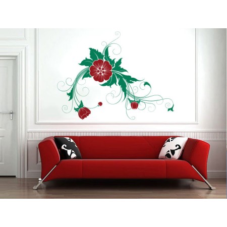 Hawaii virág - MultiColor - Falmatrica / Faltetoválás