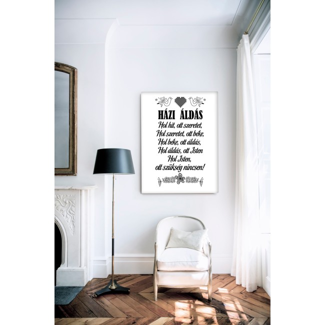 Házi áldás (Fekete - Fehér)