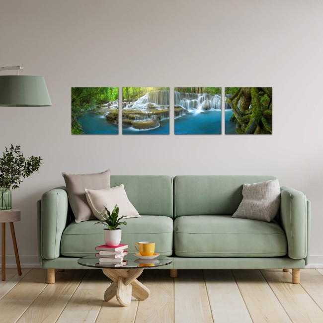 Többrészes vászonkép - Csodálatos vízesés