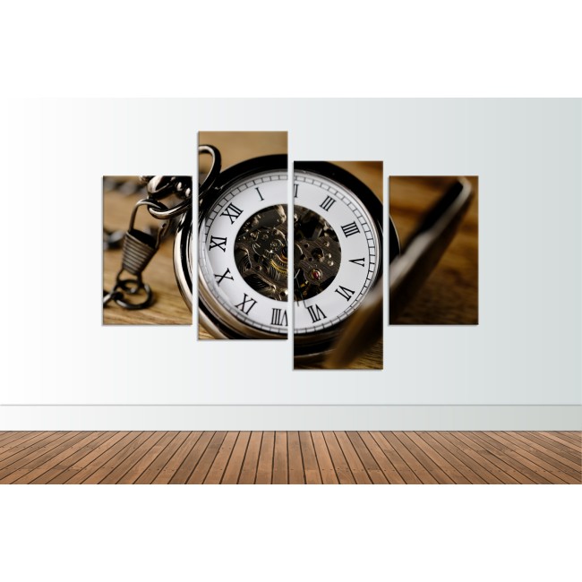 Többrészes vászonkép - Az idő pénz