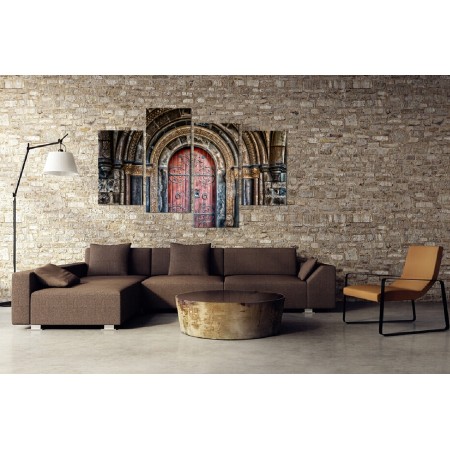  Többrészes vászonkép - Régi kapu