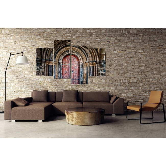  Többrészes vászonkép - Régi kapu