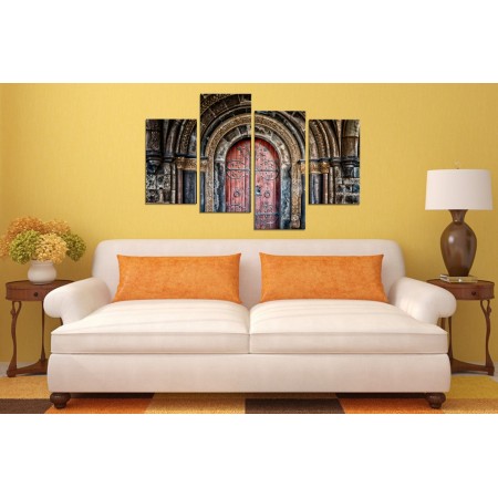  Többrészes vászonkép - Régi kapu