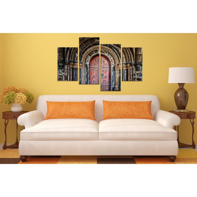  Többrészes vászonkép - Régi kapu