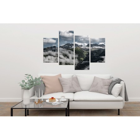 Többrészes vászonkép - Felhők között