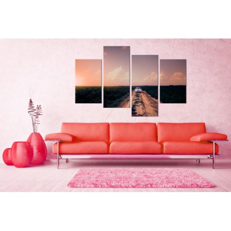 Többrészes vászonkép - Terepszemle